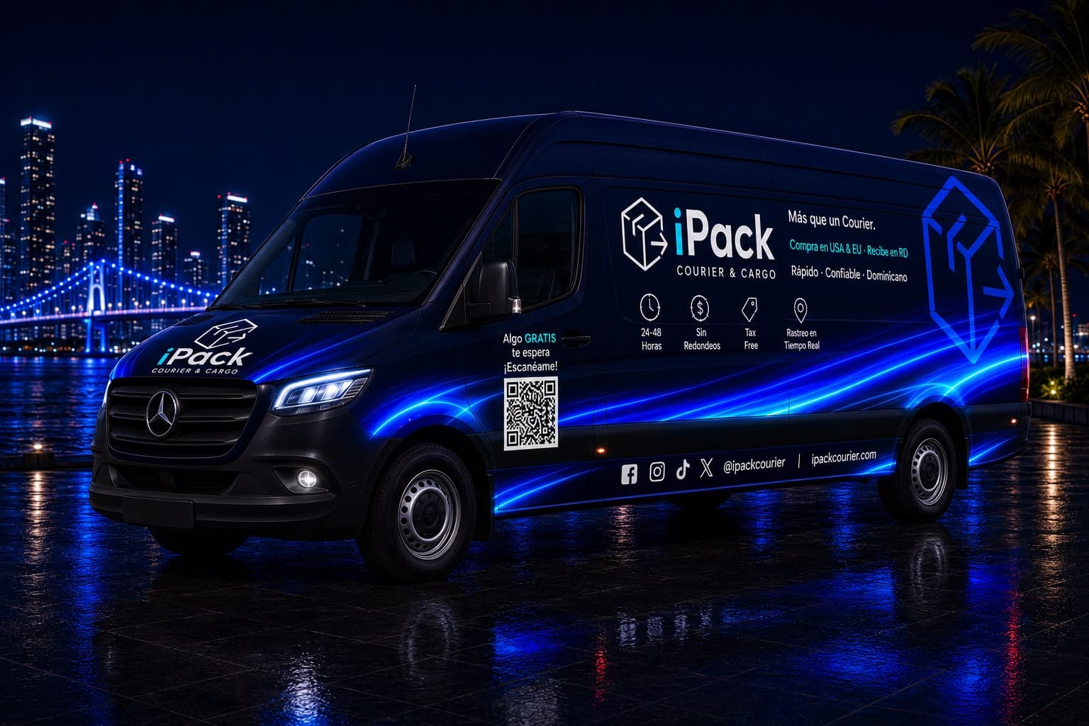 Cargoban iPack con envoltura de marca, lista para reparto nacional