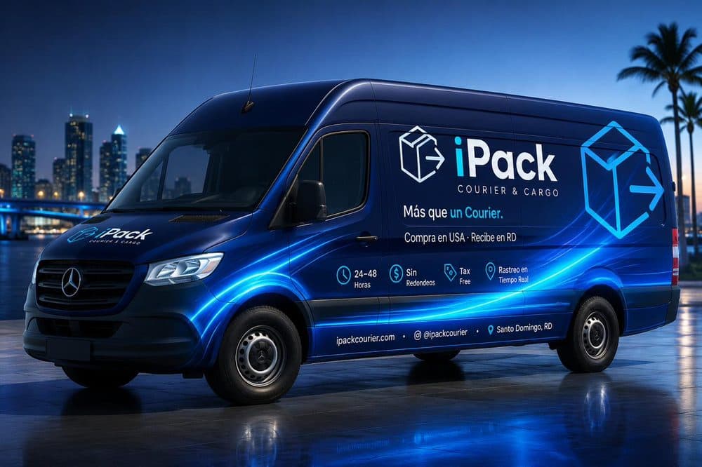 Van iPack con light trails — flota nacional