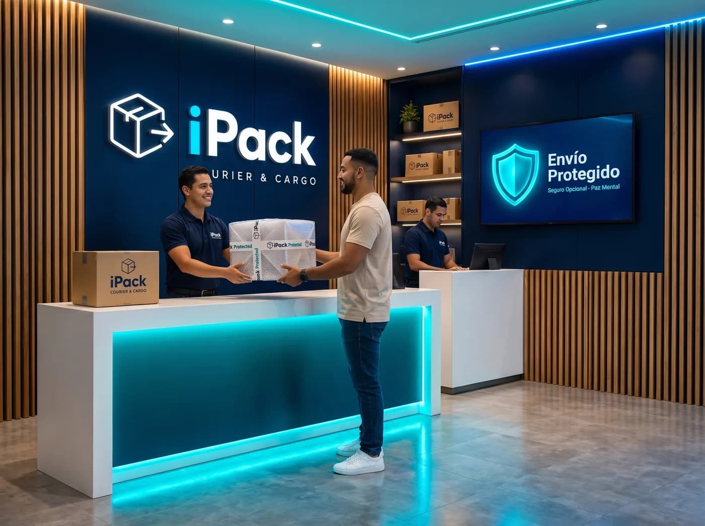 Envío protegido: seguro opcional en una sucursal iPack
